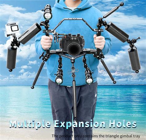 cnc camera tray|FEICHAO CNC Tray Diving DSLR Camera Triangular Gimbal Rig .